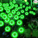 4 Pack Green Solar Eyeball Halloween Lights - Outdoor, Waterproof, Swaying Fairy Lights for Pathway, Yard, Garden Decorations by GreenHaven Gardens