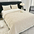 UKELER Sherpa Fleece Blanket 60 × 80 inch, Ultra Soft Twin Size Throw Blanket for All Season, Cozy Plush Arch Blankets for Bed Couch Sofa Office Camping, Off-White by CozyNest Decor
