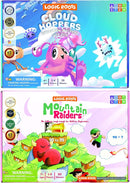 Addition and Subtraction Games - Pack of 2, Cloud Hoppers & Mountain Raiders, Math Board Games and STEM Toys for 7 Year and Up, Gift for Kids (Girls & Boys), Homeschoolers, Grade 1 & Up by TinyTreasures Baby Boutique