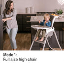 Ingenuity SmartClean Trio Elite 3-in-1 Convertible Baby High Chair, Toddler Chair, and Dining Booster Seat, For Ages 6 Months and Up, Unisex - Slate by TinyTreasures Baby Boutique
