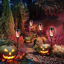 Toodour Solar Torch Flame Lights, 6 Pack Solar Lights Outdoor with Flickering Flame, Waterproof Solar Pathway Lights Landscape Decoration Lighting for Garden, Lawn, Yard, Outdoor Decor - Red by GreenHaven Gardens