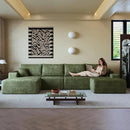 108" Sectional Couches for Living Room Modern Modular Sofa with L-Shape Couchs Upholstered Boneless Couch Deep Seat Sectional Couch with Chaise (Green, Left Facing Chaise+3Seaters+Ottoman) by CozyNest Decor
