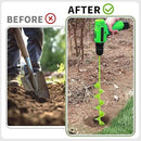 TCBWFY 3x24 Inch Auger Drill Bit for Planting,Easy Planter Garden Auger for Bulbs, Bedding Plants & Post Holes - Compatible with 3/8" Hex Drive by GreenHaven Gardens
