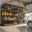 REIBII 2000LBS Garage Shelving Heavy Duty 72''H Storage Shelves 5 Tier Heavy Duty Shelving, Adjustable Metal Shelves for Garage Pantry Closet Kitchen Basement 35.5" W x72 H x 15.8" D, 4 Pack by GreenHaven Gardens
