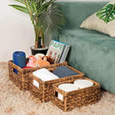 CENBOSS Wicker Baskets (Large, Brown Wash, 1PC) Rattan Storage Baskets for Shelves, Woven Seagrass Holder by CozyNest Decor
