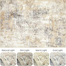 4x6 Rug Washable Area Rugs: Abstract Modern Soft Stain Resistant Indoor Floor Accent Non Slip Carpet for Living Room Entryway Kitchen Bedroom Nursery Office Bedside Home House Decor- Gray Gold by TinyTreasures Baby Boutique