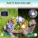 GIGALUMI Solar Garden Statues Turtle Figurine Lights for Outside, Yard Decorations Outdoor, Garden Decor Unique Birthday Housewarming Gifts for Mom, Women for Mothers Day by GreenHaven Gardens