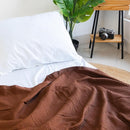 Salt Earth GOTS Certified 100% Organic Cotton Throw Blanket, 90" X 90" Blankets & Throws for Bed, Throw Blanket for Couch,Modern & Cozy Blanket, All Season Waffle Blanket, Soft Blanket (Potting Soil) by TinyTreasures Baby Boutique