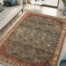Keen Home Design 6x9 Rug - Machine Washable Area Rug with Non-Slip Backing, Ideal for Living Room, Dining Room, Bedroom - Vintage, Easy Clean, Durable, Low Pile Rug - (6' x 9') by CozyNest Decor