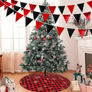 Red Black Party Decoration Metallic Fabric Triangle Pennant Banner Flag Bunting Garland for Graduation Halloween Birthday Wedding Bachelorette Anniversary Las Vegas Casino Poker Pirate Party Supplies by GreenHaven Gardens