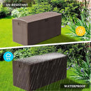 180 Pro Gallon Deck Box,Outdoor Storage Box Lockable,Waterproof for Patio Furniture, Garden Tools, Pool Accessories, Package Delivery Boxes For Outside, Brown by GreenHaven Gardens