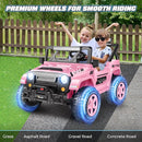 Hikole 24V Ride on Toys for Kids - 4WD/2WD Switchable 2 Seater Kids Electric Car with 4x200W Motors, Remote Control, 3 Speeds, LED Lights, MP3 Player, Safety Belt, Gift for Girls, Pink by TinyTreasures Baby Boutique