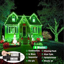 500 LED Green Christmas Lights Outdoor, 165ft Green String Lights Indoor Clear Wire 8 Modes Waterproof Plug in Green Twinkle Fairy Lights with Timer Memory for Room Tree Party Decorations by GreenHaven Gardens