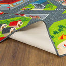 KC Cubs 5x7 City Streets Car Road Rug – Educational Non-Slip Play Mat for Kids, Toddlers, Nursery, Classroom, Playroom, Baby Daycare, Boy Girl Carpet by TinyTreasures Baby Boutique