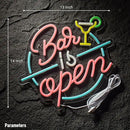 Bar Open Neon Sign for Wall Decor Open Beer Bar LED Light up Signs with Dimmer for Pub Party Man Cave Room Art Decor Gift by CozyNest Decor