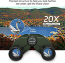 20X25 Small Binoculars for Adults and Kids, Large Eyepiece Binoculars for Bird Watching Easy Focus, Pocket High Powered Opera Glasses for Concert, Cruise Ship, Travel Must Have by TinyTreasures Baby Boutique