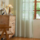 Sutuo Home Boho Sheer Curtains for Kitchen Kid's Room,Crochet Lace Bohemian Hollow Knitted Handmade Tassels Window Treatment Vintage Chic Rod Pocket Farmhouse Drapes, 1 Panel 59" W x 63" L, Mint Green by CozyNest Decor