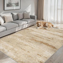 8x10 Area Rugs for Living Room - Washable Rug Modern Abstract Soft Large Neutral Non-Slip Carpet Indoor Floor Stain Resistant Thin Carpets for Bedroom Dining Room Farmhouse Nursery Home Office Beige by TinyTreasures Baby Boutique