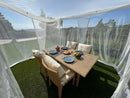 Mosquito Net for Patio 10 x 10 FT | Very Large Sizes & Fabric Designed for Outdoors | Insect House Screen Netting for Gazebo, Porch & Garden Terrace | White Outside Canopy Bug Protection by GreenHaven Gardens