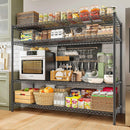 REIBII 2560LBS Storage Shelves 55.5"W Metal Shelving Unit 4 Tier Wire Shelving Commercial Adjustable Garage Shelving Heavy Duty for Storage Rack for Pantry, Garage, Kitchen,55.5"W x 18"D x 55.5"H,2PCS by GreenHaven Gardens