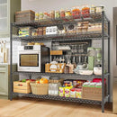REIBII 2560LBS Storage Shelves 55.5"W Metal Shelving Unit 4 Tier Wire Shelving Commercial Adjustable Garage Shelving Heavy Duty for Storage Rack for Pantry, Garage, Kitchen, 55.5"W x 18"D x 55.5"H by CozyNest Decor