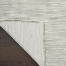 Nourison Home Positano 9' x 12' Light Grey Modern Indoor/Outdoor Rug Polypropylene by GreenHaven Gardens
