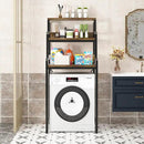 3-Tier Bathroom Room Shelf Washing Machine Storage Utility Rack Over The Toilet Washer Dryer Storage Bathroom Organizer Rack Space Saving Shelving Units Clothes Dryers Shelf by CozyNest Decor