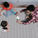 Picnic Blanket Waterproof Beach Rug 80''x80'' Picnic Mat Washable Lightweight with Handle Navy Blue Checkered for Hiking Travelling Outdoor Camping,Parks by TinyTreasures Baby Boutique