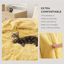 Bedsure GentleSoft Fuzzy Sherpa Faux Fur Twin Blanket Yellow Cozy Gifts for Women Men, Soft Fleece Plush Warm Thick Blanket Twin Size for Bed, Couch, Room Dorm Essentials Yellow Decor Gifts, 60x80 by CozyNest Decor