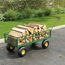 900 LBS Garden Dump Cart with Removable Sidewalls, Heavy Duty Steel Dump Wagon with 180° Swivel Handle & 10-inch Tires, Yard Cart Utility Wheelbarrow for Backyard Farm by GreenHaven Gardens