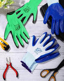 Nuogo 48 Pairs Gardening Gloves for Men Women Rubber Coated Safety Work Gloves Bulk for Gardening Construction Work by GreenHaven Gardens