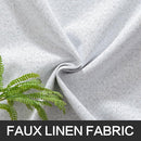 MIULEE Linen Texture Curtains for Bedroom Solid 100% Blackout Thermal Insulated Grayish White Curtains Grommet Room Darkening Curtains/Drapes Decor for Living Room 52x108 Inch (2 Panels) by TinyTreasures Baby Boutique