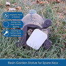 Stocky Turtle Garden and Patio Decor and Key Hider - Holds 2 Hidden Keys Outside, Secret Hidden Door Underneath by GreenHaven Gardens