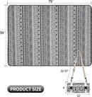 Picnic Blankets Outdoor Extra Large-Waterproof Picnic Blanket with Shoulder Carry Strap | Machine Washable Picnic Mat with Sandproof Backing for Park , Grass, Camping, Hiking, Concerts (Black) by TinyTreasures Baby Boutique