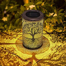 Solar Lanterns Outdoor Waterproof,Hanging Solar Tree of Life Lights Garden Decor,Gardening Birthday Gifts for Women Mom Grandma,Metal Hollowed-Out Lanterns for Yard,Patio,Backyard,Porch by GreenHaven Gardens