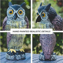 Galashield Owl Decoy to Scare Birds Away | Plastic Owls to Scare Birds Away | Owl Statue for Garden & Outdoors by GreenHaven Gardens