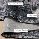 Area Rug Living Room Rug, 5x7 Modern Abstract Washable Rug Black Non Slip Foldable Faux Wool Vintage Carpet, Fluffy Non-Shedding Rugs for Living Room, Bedroom, Dining Room, Kids Playroom by TinyTreasures Baby Boutique