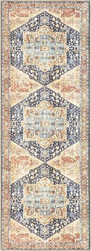 Keen Home Design 2x7 Rug - Machine Washable Runner Rug with Non-Slip Backing, Ideal for Hallway, Entryway, Kitchen, Laundry Room - Vintage, Easy Clean, Durable, Low Pile Rug - (2'6" x 7') by CozyNest Decor