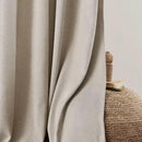 Joydeco Faux Linen Curtains 84 Inch Length 2 Panels Set, Light Filtering Curtains for Bedroom, 52 Inches Wide Living Room Drapes with Rod Pockets(52x84 inch, Linen) by CozyNest Decor