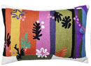 Lumbar Matisse Decorative Pillow Cover Art Nouveau Toss Pillowcase Farmhouse Chair Cushion Contemporary Pillowsham Mid-Century Couch Cushions Hand Embroidered Pillow Wool 18x18 by CozyNest Decor