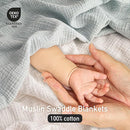 Muslin Swaddle Blankets for Newborn, 3 Pack Breathable Soft Receiving Blanket, Large 38 x 40 inches Swaddle Wrap Burping Clothes Diapers, Essentials Infant Shower Items, Toddler Gift (Cute Farm) by TinyTreasures Baby Boutique