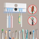 Electric Toothbrush Holder and Cleaner Auto Cleaning and Drying Toothbrushs in Circle Wall Mounted for Bathroom Accessory Auto Open/Close Cover Rechargeable Home Gadgets by CozyNest Decor