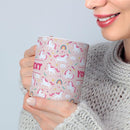 Personalized Mug for Kids - Pink Unicorn - Custom Name/Text, Ceramic Hot Chocolate/Cocoa/Coffee Cup for Girls, Birthday/Christmas/Holiday Gift - 11 oz, White Handle by TinyTreasures Baby Boutique