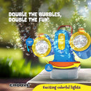 Rechargeable Bubble Machine for Kids,180° Rotation 10,000+ Big Bubbles Per Minute, Boy Birthday Gift, Outdoor Toys, Summer Games & Activities, Gifts for Toddlers, Boys & Girls Age 3,4,5,6,8+ Year Old by TinyTreasures Baby Boutique