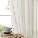 Joydeco Linen Curtains for Bedroom 63 Inch Length 2 Panels Set,37 Inch Wide Light Filtering Curtains for Living Room, Off-White Curtains with Back Tab & Rod Pockets (37x63 inch, Off-White) by CozyNest Decor
