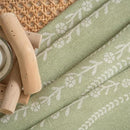 Sutuo Home Boho Curtains 96 Inches Long for Bedroom Living Room Nursery Patio, Bohemian Tassels Country Window Treatment Drape for Christmas Decorations, 1 Panel 59" W x 96" L,Green Stripe Floral by CozyNest Decor