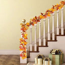 DearHouse 2 Pack Fall Garland Maple Leaf, 5.9Ft/Piece Hanging Vine Garland Artificial Autumn Foliage Garland Thanksgiving Decor for Home Wedding Fireplace Party Christmas (Yellow) by CozyNest Decor