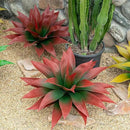 Artificial Agave Plants,Large UV Resistant Fake Agave Planters for Indoor and Outdoor Decorating Tropical Plant Succulents Greenery Indoor Decor (2Pack,18" Red) by CozyNest Decor
