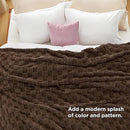 Bedsure GentleSoft Blankets Queen Size for Bed - Super Soft Cozy Blanket for Women Men Girls, Large Fuzzy Fleece Throw for Bedroom Decor, Dark Brown, 90x90 Inches by CozyNest Decor