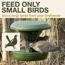 SWISSINNO Big Bird Blocker Ring, Transparent, Prevent Pigeons, Crows and Other unwanted Large Birds Scaring Away Smaller Birds, for Smart Bird Feeder Davos by CozyNest Decor